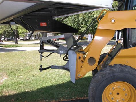 fifth wheel attachment for skid steer|forklift mountable ball hitch.